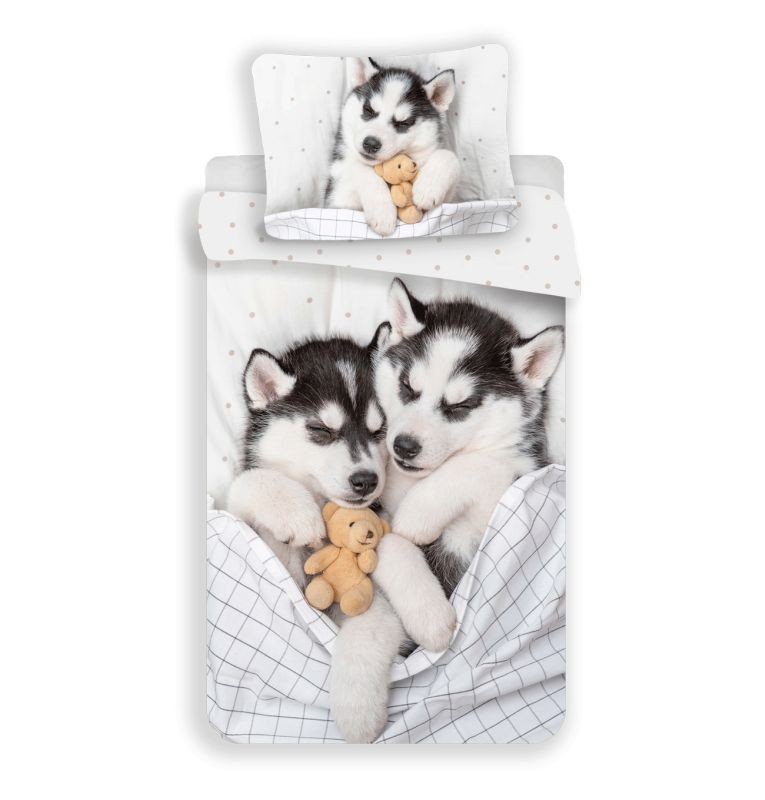 Povlečení Husky Bavlna, 140/200, 70/90 cm